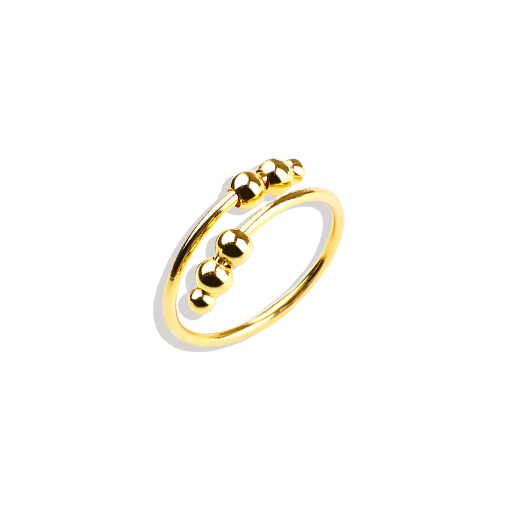 Adjustable Beaded Fidget Ring