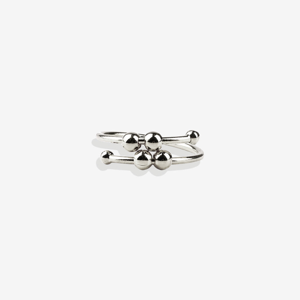 Adjustable Beaded Fidget Ring