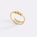 Adjustable Beaded Fidget Ring