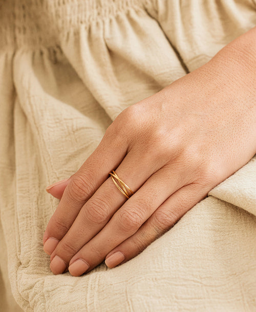 Dainty Interlocking Fidget Ring